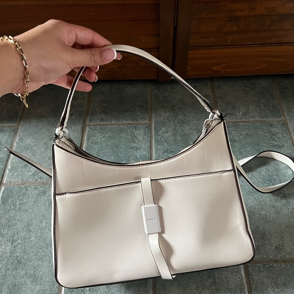 Elegant Cream/White Women's DKNY Bag